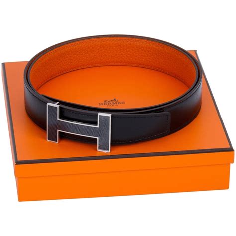 hermes belt orange black.